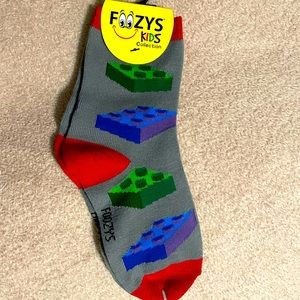 Foozys  Boys Lego Gray Socks